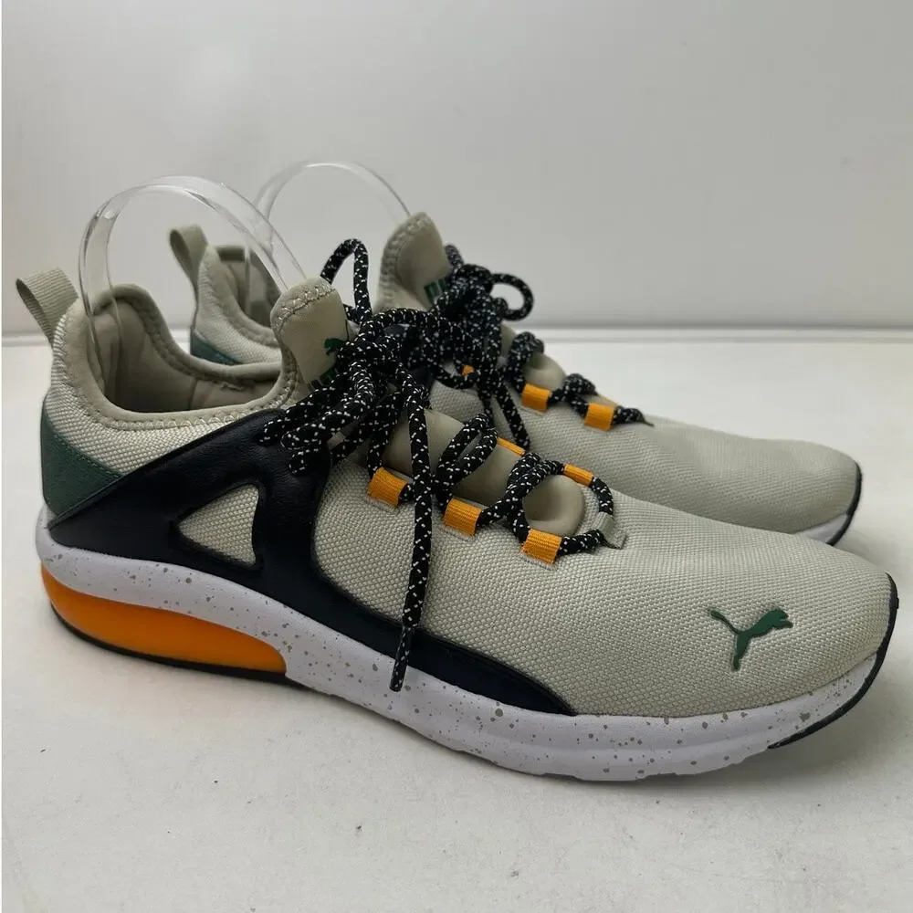 Puma Electron 2.0 Open Road Pebble Gray/Deep Forest/Apricot Sneakers Men's Sz 10